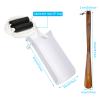 AHIER Sock Aid, Flexible Sock Aid Kit with Shoe Horn, Socks Helper Sock Puller Aid Easy On and Off, Sock Aid Assist with Foam & Shoe Horn Long Handle view 2