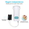 AHIER Sock Aid, Flexible Sock Aid Kit with Shoe Horn, Socks Helper Sock Puller Aid Easy On and Off, Sock Aid Assist with Foam & Shoe Horn Long Handle view 4