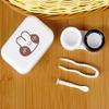 Aeyistry 2 Packs Mini Travel Contact Lens Box Sets with Holder Tweezers Mirror Contact Box Compact Portable view 4