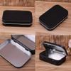 AKOAK 3 Pcs 3.7 x 2.4 x 0.8 Inches Black Rectangular Empty Hinged Tins Box Containers for First Aid Kit,Survival Kits,Storage,Herbs,Pills,Crafts and More view 3