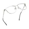 LifeArt Blue Light Blocking Glasses, Anti Eyestrain, Computer Reading Glasses, Gaming Glasses, TV Glasses for Women Men, Stylish Unisex Alloy Oval Frame (Silver, 1.25 Magnification) view 1