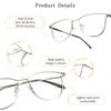 LifeArt Blue Light Blocking Glasses, Anti Eyestrain, Computer Reading Glasses, Gaming Glasses, TV Glasses for Women Men, Stylish Unisex Alloy Oval Frame (Silver, 1.25 Magnification) view 3