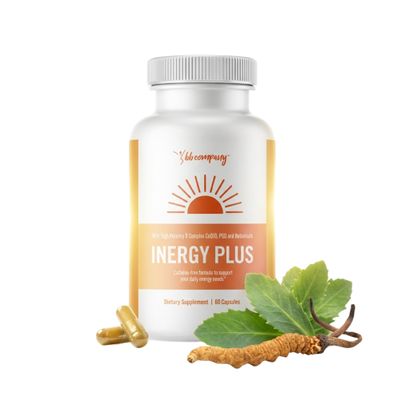 InergyPLUS | Energy Vitamins for Women, Fatigue, Natural Energy Supplements for Focus | Vitamin B12, Folic Acid, Rhodiola Rosea, Cordyceps, CoQ10, Caffeine Free | Packaging Vary | 60 Ct