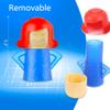 Abnaok Microwave Cleaner, Angry Mama Microwave Cleaner Microwave Oven Steam Cleaner Easily Clean in Minutes Cleans Add Vinegar and Water for Home or Office with English Manual (Blue) view 2