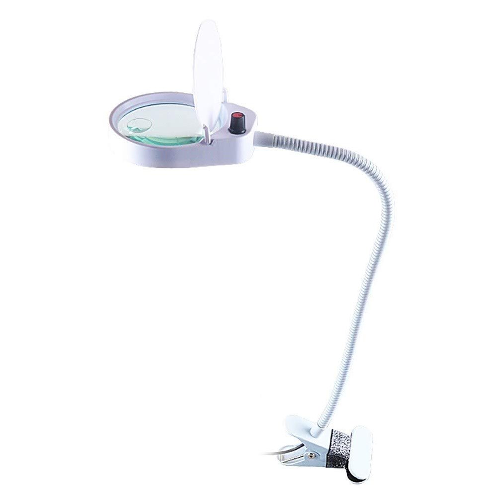 10X LED Illumination Magnifier for Reading Powerful Large Lens Magnifier with Lights White