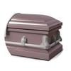 Titan Casket Andover Series Steel Funeral Casket for Humans (Orchid) Handcrafted Steel Casket with Orchid Finish with Crepe Interior view 2