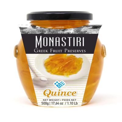 Monastiri Quince Preserve - 17.6 Ounce Glass Jar
