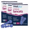 3 x 100ct 30g TRUEplus Lancets + TRUEplus Log Book view 1
