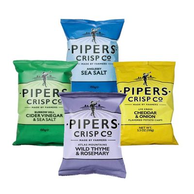 Pipers Crisps Assortment Pack 5.3oz (4-Pack)