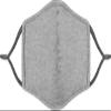 American Mask Group 2-Pack Reusable Washable Cloth Face Masks - Unisex Adult Face Covering With Adjustable Ear Loops - Dual Layer 100% Cotton - Soft & Breathable Fabric Face Mask - Heather Grey view 1