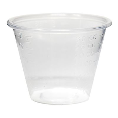 MarketPro Plastic Graduated Medicine Cup Clear 1 oz. | 5000/Case