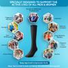 Compression Socks for Men and Women - 20-30 mmHg Zipper Knee High Medical Compression Stockings Calf Fits Up to 16 in - Perfect for Athletic, Nurses, Travelers, Edema Circulation, Pregnancy (Large) view 4