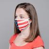 American Mask Group 2-Pack Reusable Washable Cloth Face Masks - Unisex Adult Face Covering With Adjustable Ear Loops - Dual Layer 100% Cotton - Soft & Breathable Fabric Face Mask - American Flag view 4