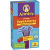 Annie's Organic Peel-A-Parts Fruit Flavored Snacks, Strawberry Splits, Gluten Free, 6 Count, 3.3 oz view 1