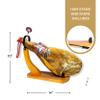 Altos de Iberia Serrano Ham Spain - With Ham Stand and Knife - Min Weight 14lb - 18 Months Avg Curing Time - Great Family and Friends Gift view 4