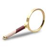 Handheld Magnifier 6X Magnifying Glass Wooden Detachable Handle Magnifying Mirror Zinc Alloy Frame Magnifying Lens for Home Learning Reading and Fault Finding view 1