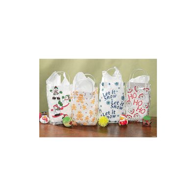 48 Piece(s) Holiday Cellophane Bags with Handles
