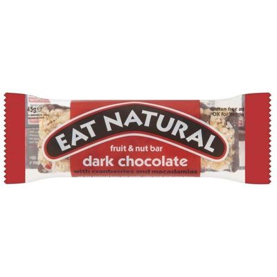Eat Natural Cranberry Macadamia & Dark Chocolate - 45g - Pack of 4