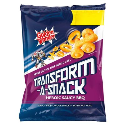 Golden Wonder Transformers BBQ - 90g - Pack of 8