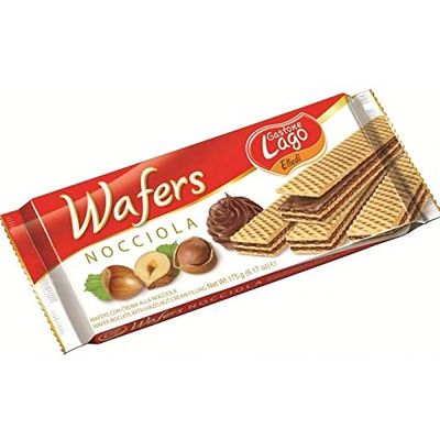 Lago Hazelnut Wafers - 175g - Pack of 3