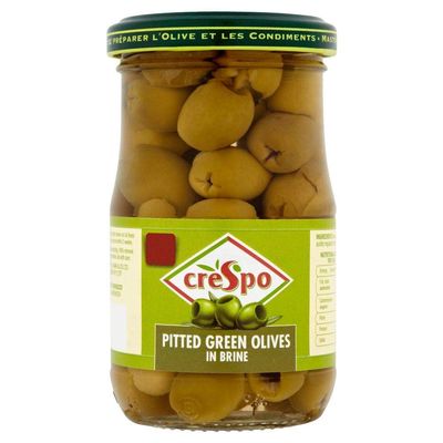 Crespo Large Green Olives - 354g - Pack of 2