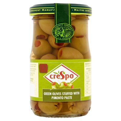 Crespo Stuffed Green Olives - 198g - Pack of 2