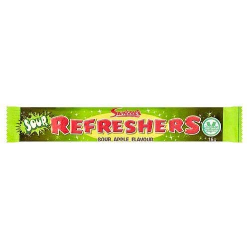 Refreshers Sour Apple Chew Bar - 18g - Pack of 6