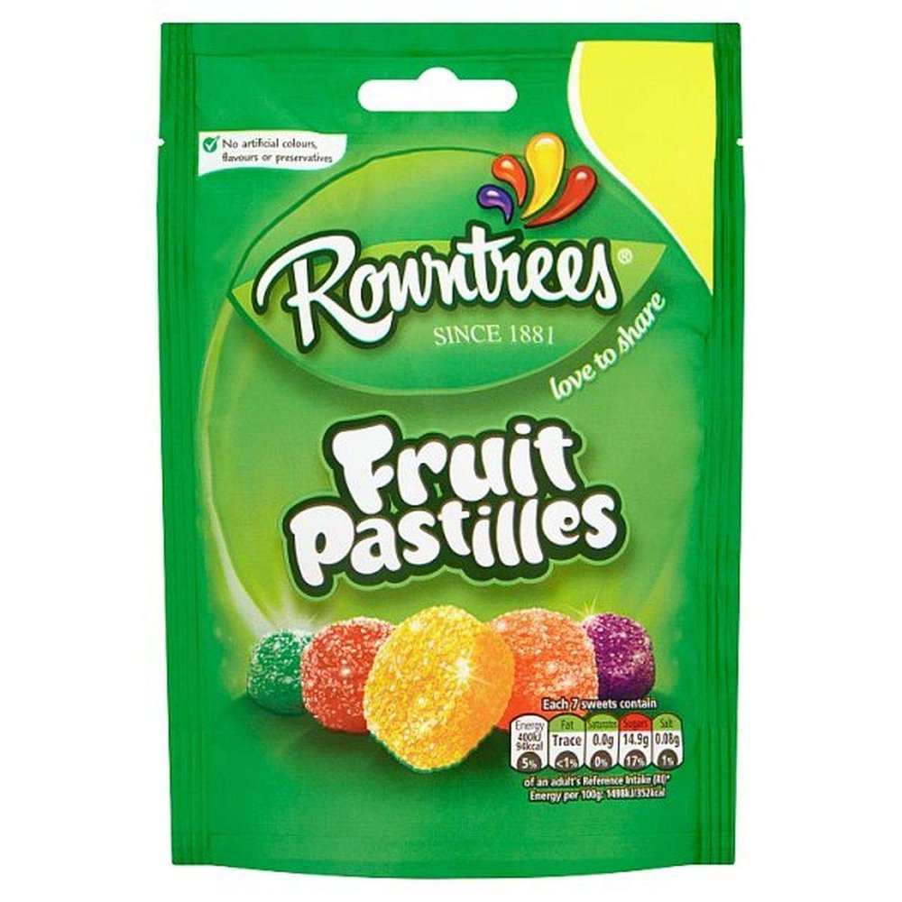 Rowntree Fruit Pastilles - 120g - Pack of 6