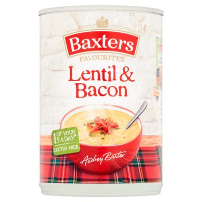 Baxters Favourites Lentil & Bacon - 400g - Pack of 2