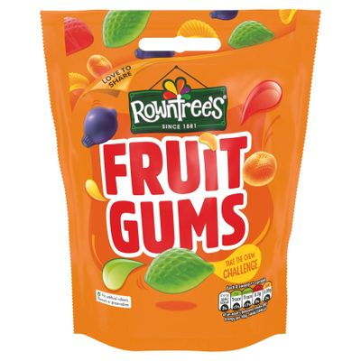 Rowntree Fruit Gums Pouch - 120g - Pack of 4