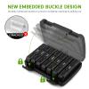 Pill Organizer 3 Times a Day, Fullicon Large Weekly Pill Case 7 Day, Daily Pill Box with 21 Compartments, Pill Dispenser Supplement Holder for Pills/Vitamin/Fish Oil - Black view 2