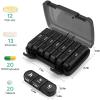 Pill Organizer 3 Times a Day, Fullicon Large Weekly Pill Case 7 Day, Daily Pill Box with 21 Compartments, Pill Dispenser Supplement Holder for Pills/Vitamin/Fish Oil - Black view 3