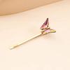 Glass butterfly headdress hairpin retro creative hairpin (1) view 4