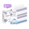 CANAGER Hanging Moisture Absorber, Lavender Vanilla Moistureproof Hanging BagDehumidifier Bag (8 packs) Hanging Closet Dehumidifier Bags, Moisture Absorb 12.5 oz view 2
