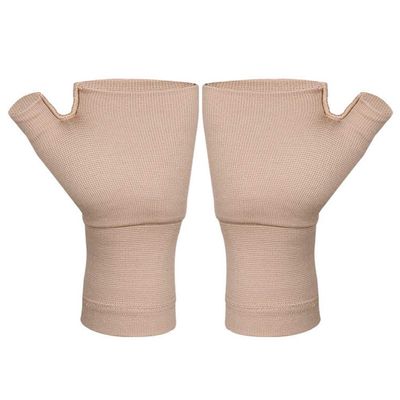 1 Pair Wrist Thumb Support Sleeve Compression Gloves Fingerless Sports Wrist Brace for Carpal Tunnel Therapy Wrist Heat Effect S