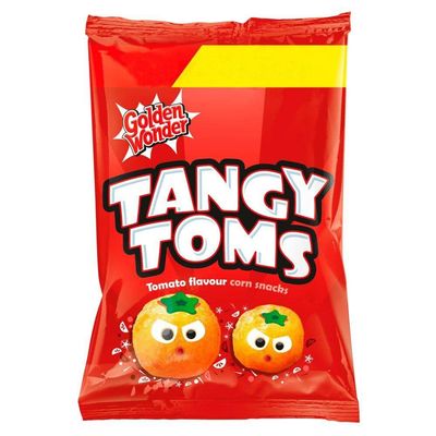 Golden Wonder Tangy Toms - 25g - Pack of 8