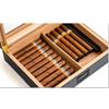 LJJ Cigar Humidor Humidifier Box with Hygrometer, Spanish Cedar Wood, Holds (35 Cigars) view 2