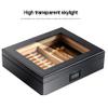 LJJ Cigar Humidor Humidifier Box with Hygrometer, Spanish Cedar Wood, Holds (35 Cigars) view 3