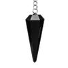Amazing Gemstone Black Obsidian Crystal Pendulum for Divination - Certified Dowsing Crystals & Healing Stones for Chakra Balancing and Meditation - Enhance Reiki Spiritual Growth view 1