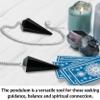 Amazing Gemstone Black Obsidian Crystal Pendulum for Divination - Certified Dowsing Crystals & Healing Stones for Chakra Balancing and Meditation - Enhance Reiki Spiritual Growth view 4