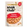 Snak Club Bags Honey Cashews, Crunchy, Glazed, Gluten-Free, Family Size, 10.5 Ounce view 1