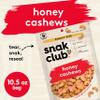 Snak Club Bags Honey Cashews, Crunchy, Glazed, Gluten-Free, Family Size, 10.5 Ounce view 3