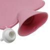 1 Liter Rubber Hot Water Bottle with Soft Plush Fleece Cover, Cute Cat Water Bag Hot and Cold Therapy for Cramps Pain Relief view 4