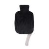 1 Liter Rubber Hot Water Bottle with Soft Plush Fleece Cover, Cute Cat Water Bag Hot and Cold Therapy for Cramps Pain Relief view 4