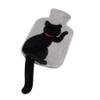 1 Liter Rubber Hot Water Bottle with Soft Plush Fleece Cover, Cute Cat Water Bag Hot and Cold Therapy for Cramps Pain Relief view 3
