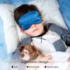 12 Pieces Silk Sleep Mask Pure Silk Sleep Eye Mask with Adjustable Strap Soft and Smooth Eye Cover for Sleeping Blocking Out Lights Men and Women view 2