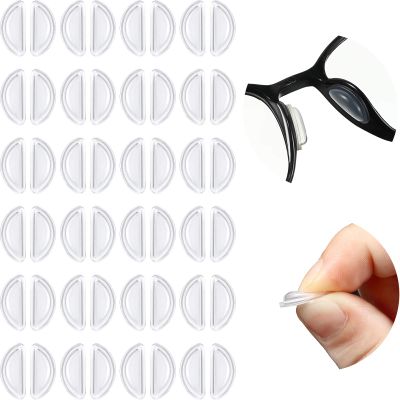 Frienda Silicone Adhesive Eyeglass Nose Pads Anti-slip Nose Bridge Pads 3. 5 Mm/ 0. 4 Inch for Eyeglasses Sunglasses(12 Pairs)