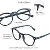 VisionGlobal Blue Light Blocking Glasses for Women/Men, Anti Eyestrain, Computer Reading, TV Glasses, Stylish Oval Frame, Anti Glare (Navy, 4.50 Magnification) view 2