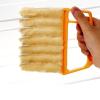 2 Pcs Blind Cleaner Washable Window Dusting Cleaner Tool Mini Blind Duster Brush Dust Clean Venetian Blind Brush Window Air Conditioner Duster Dirt with 7 Slat Handheld Household Kitchen Cleaning view 2
