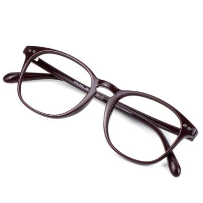 VisionGlobal Blue Light Blocking Glasses for Women/Men, Computer Reading, TV Glasses, Stylish Oval Frame(Red, 5.50 Magnification)